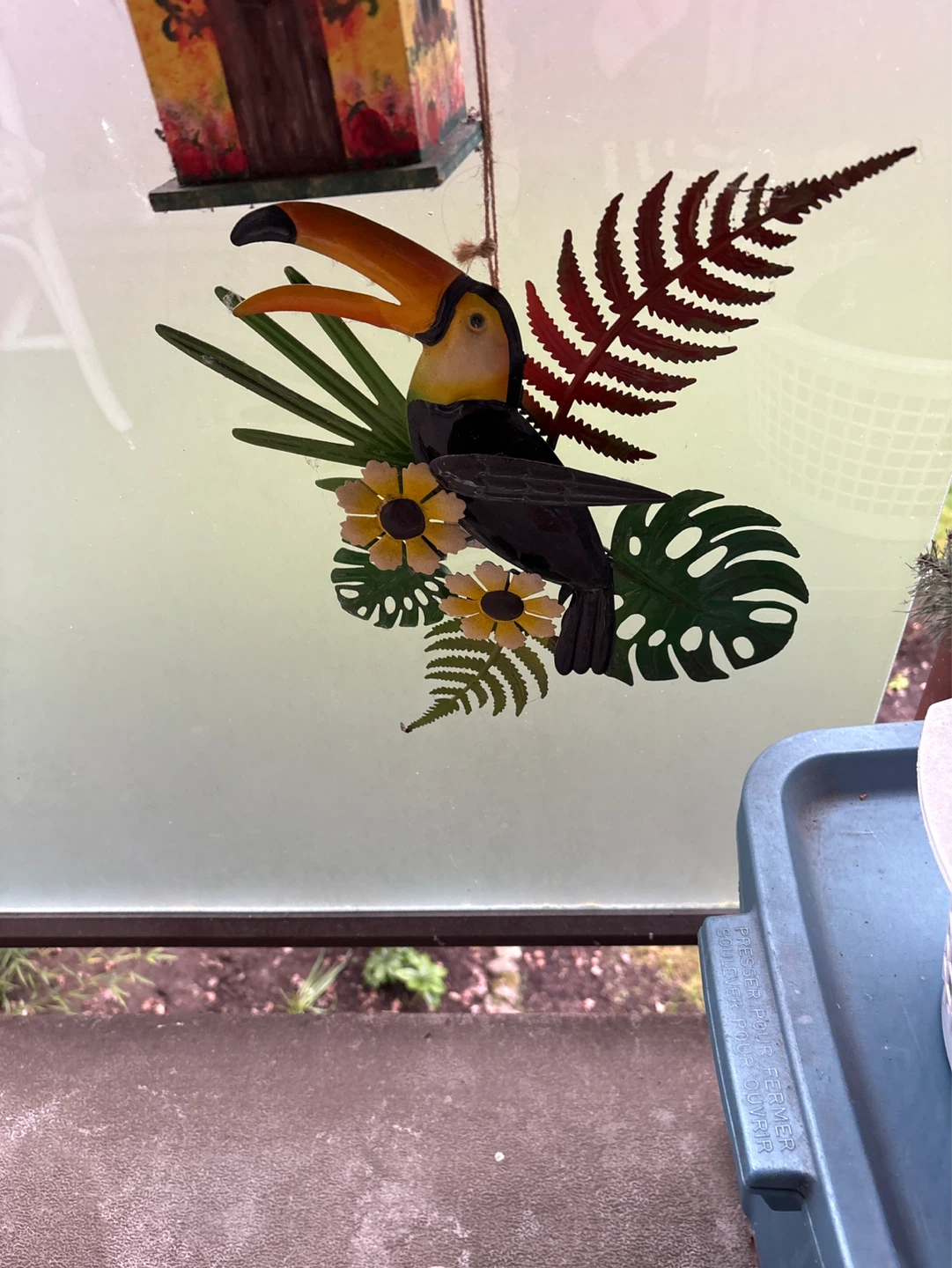 Decorative Birdhouse with Toucan and Hummingbird Accents - photo 3