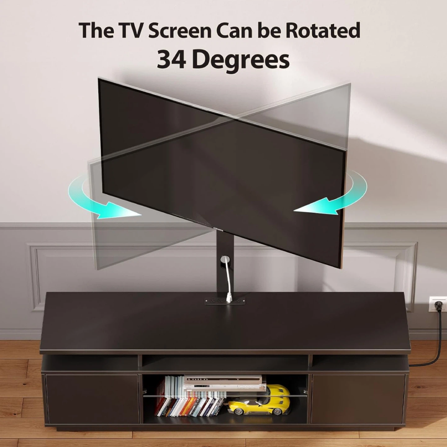 Brand new TV Stand with Mount and 4 AC Outlets - photo 3
