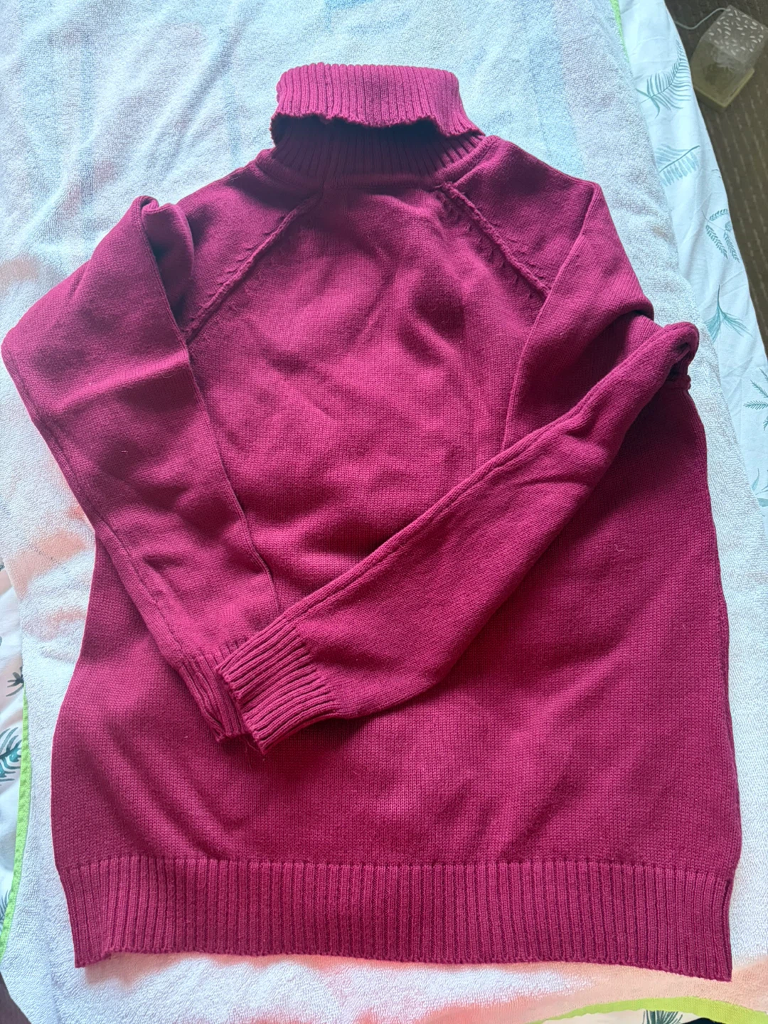 Ribbed Turtleneck Sweater - Purple - photo 2