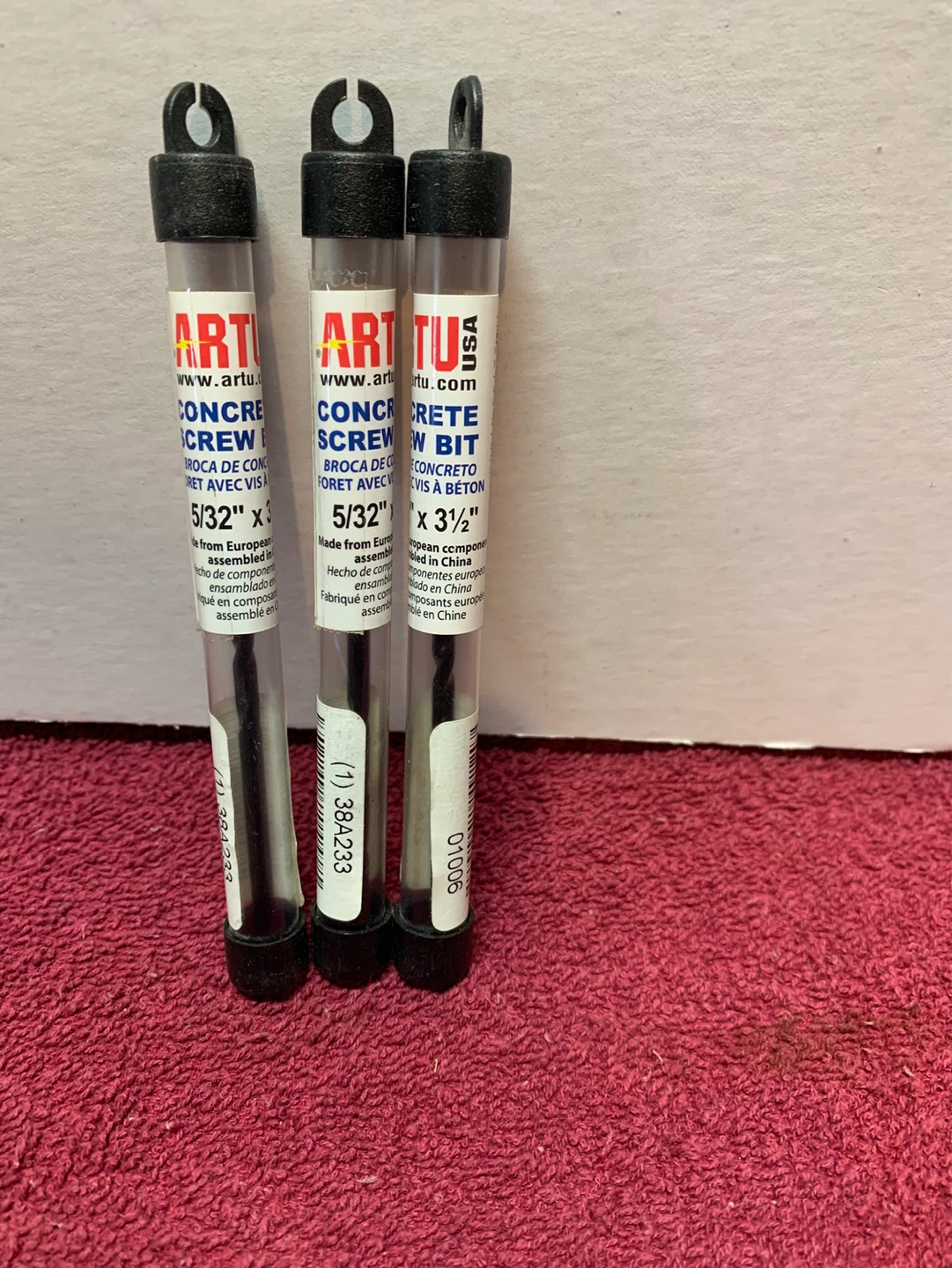 ARTU 5/32 x 3-1/2 CONCRETE BITS
