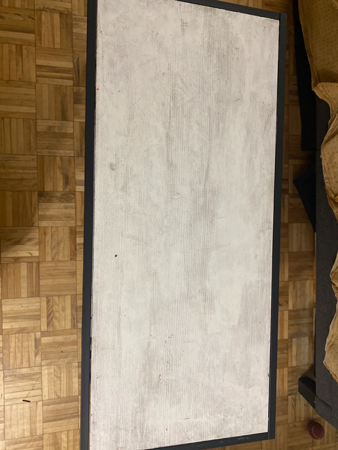 White Wash Coffee Table with Shelf - photo 3