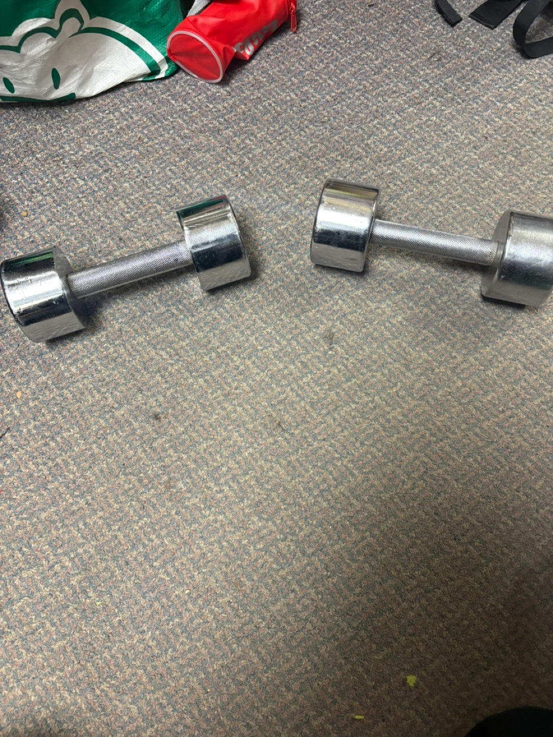 Pair of 10 lb Chrome Dumbbells - photo 3
