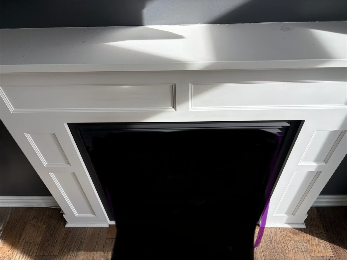 White Fireplace Mantel