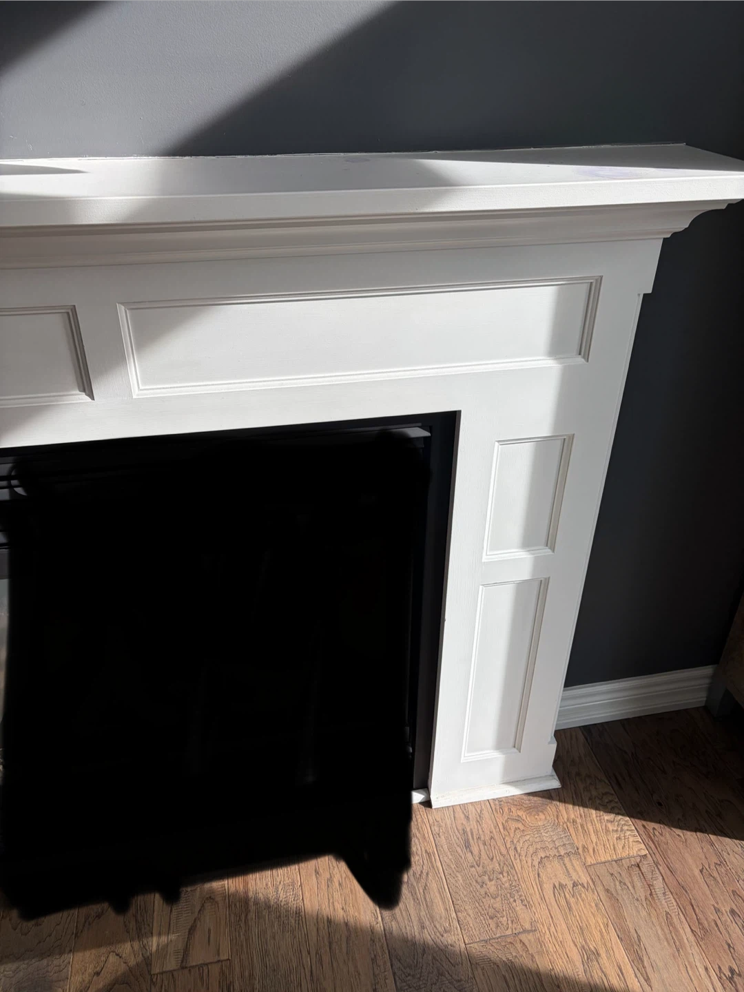 White Fireplace Mantel - photo 2