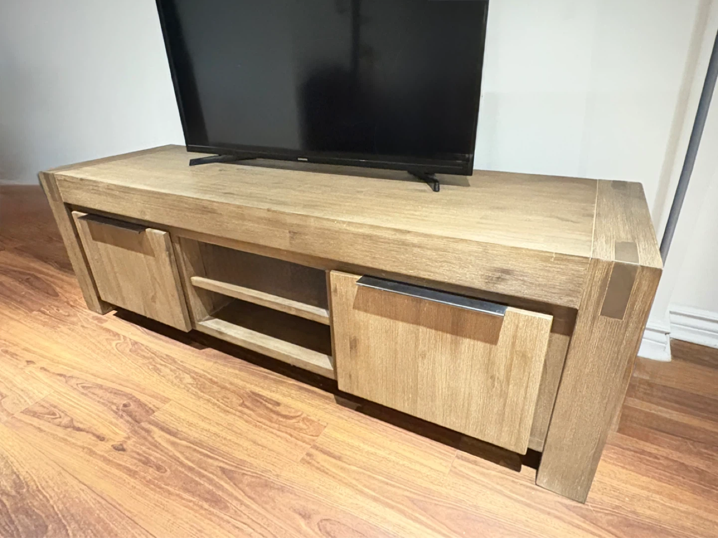 Wooden TV Stand with Storage