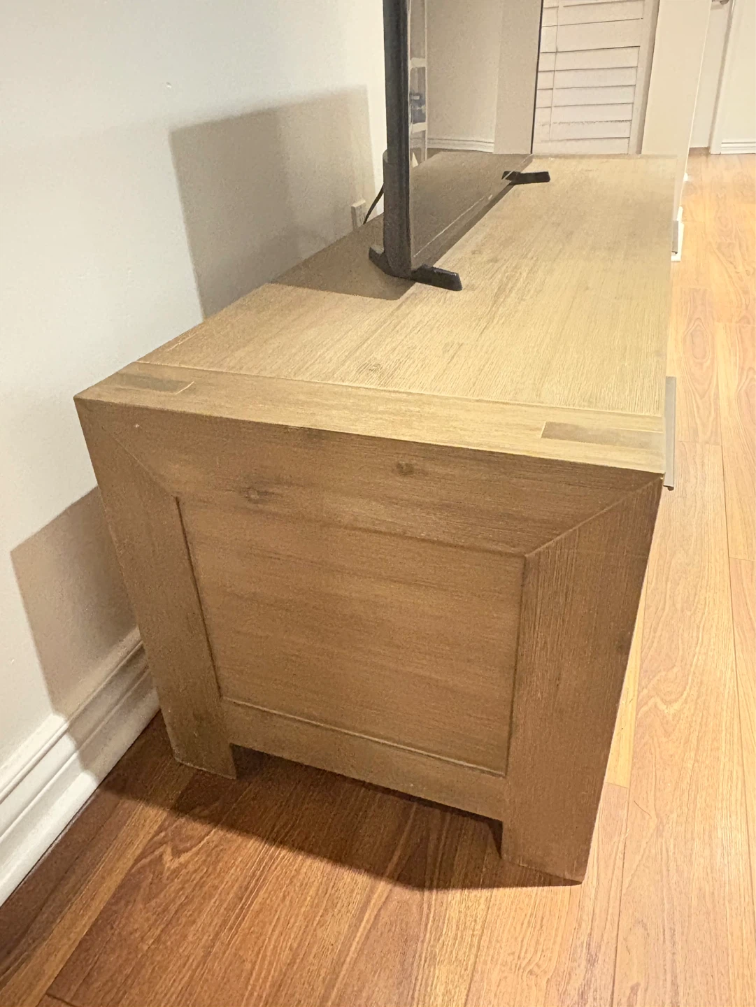 Wooden TV Stand with Storage - photo 3