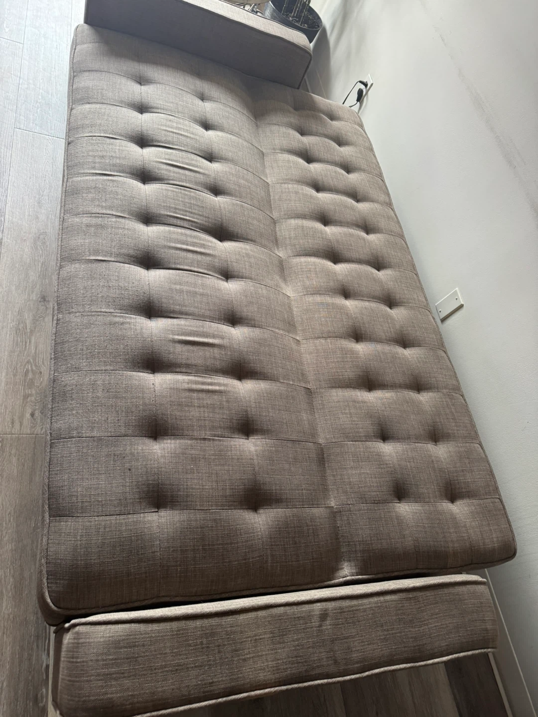 Sofa Bed - Grey Fabric - photo 2