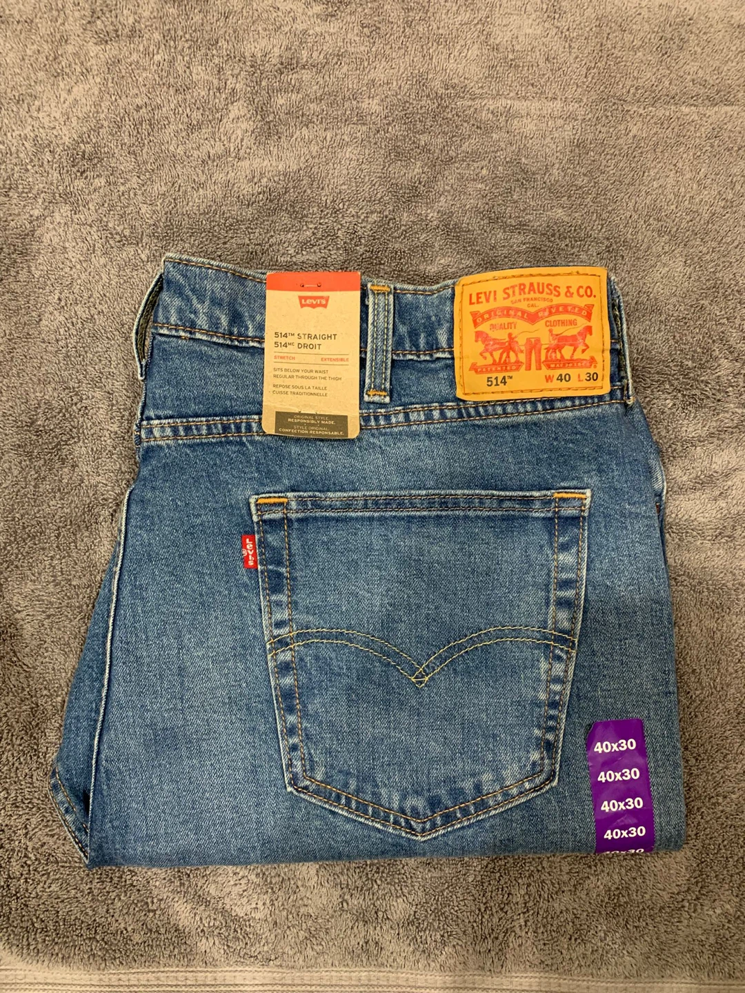 Levi's 514 Straight Jeans W40 L30 - photo 4