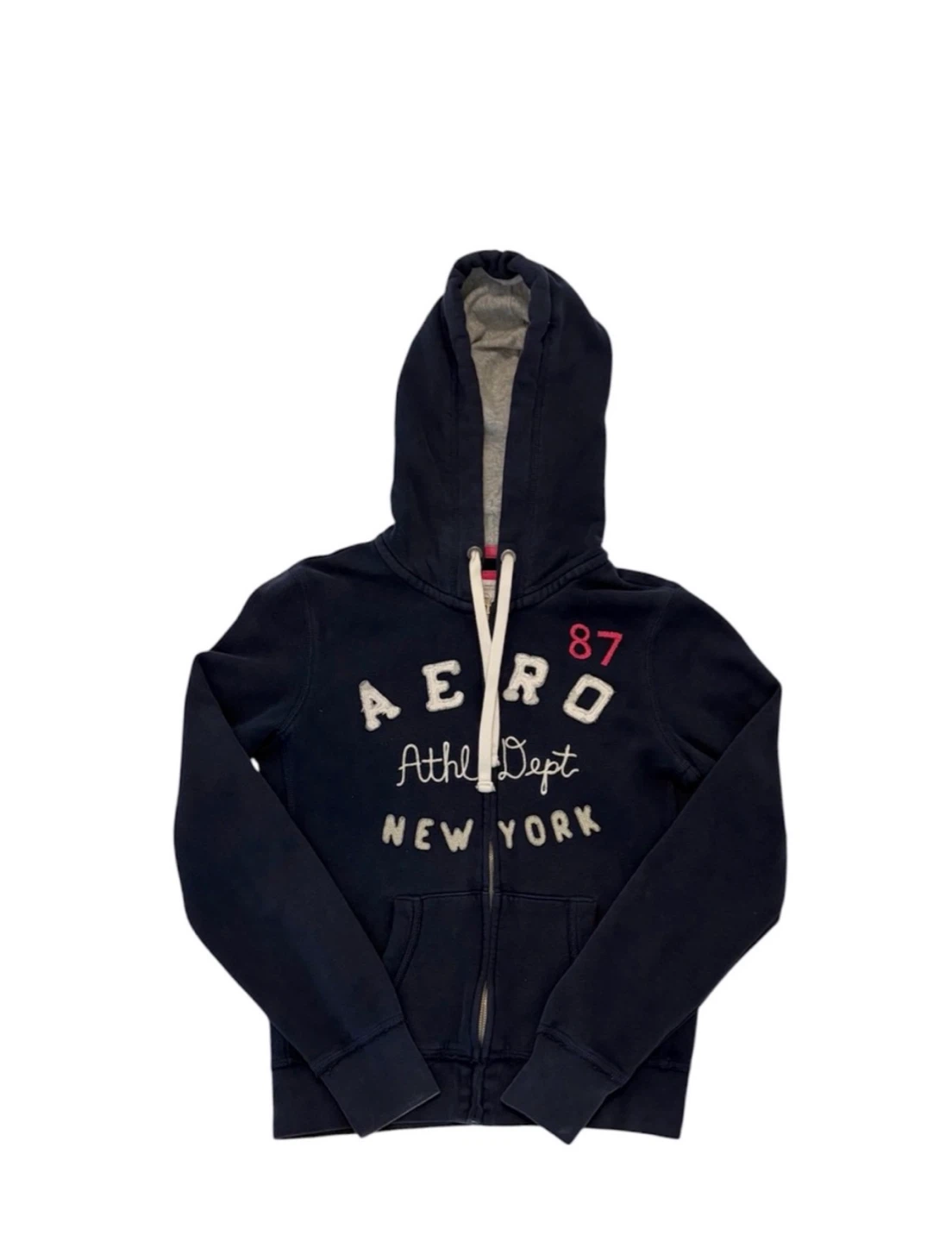 Aéropostale Navy Blue Athl Dept "New York" Hoodie - Size M
