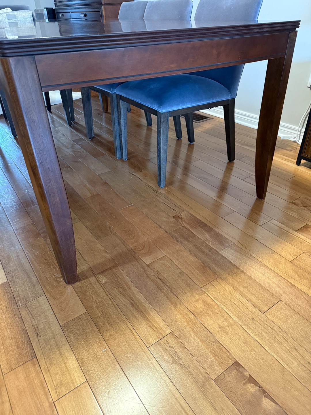 Dark Wood Dining Table and hutch - photo 3