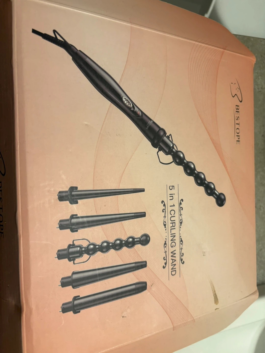 BESTOPE 5-in-1 Curling Wand Set