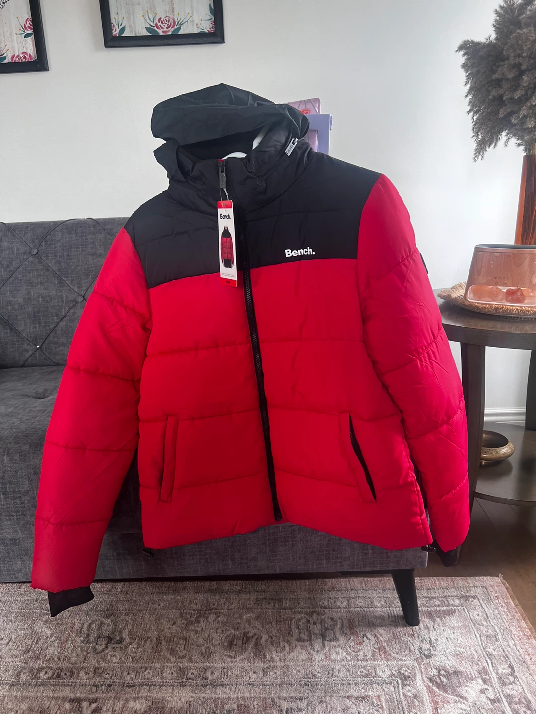 Bench Puffer Jacket - Red/Black - photo 3