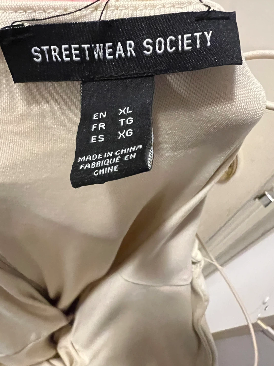 Streetwear Society Ruched Mini Dress Beige XL - photo 2