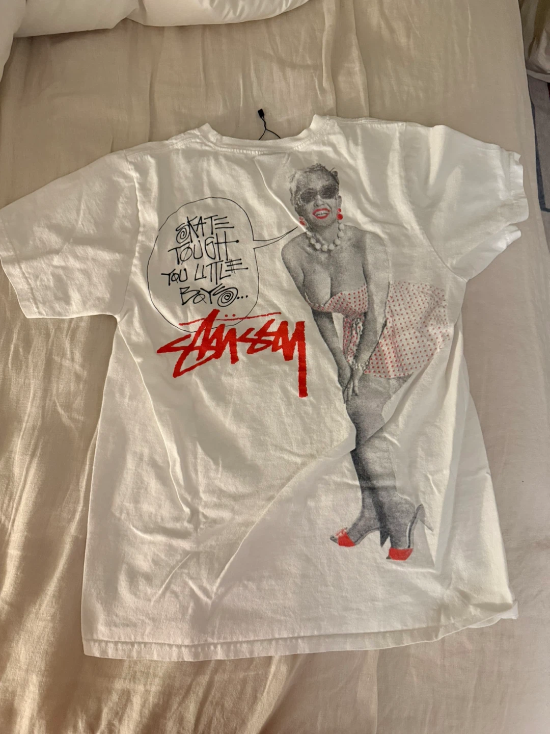 Stüssy White Graphic T-Shirt