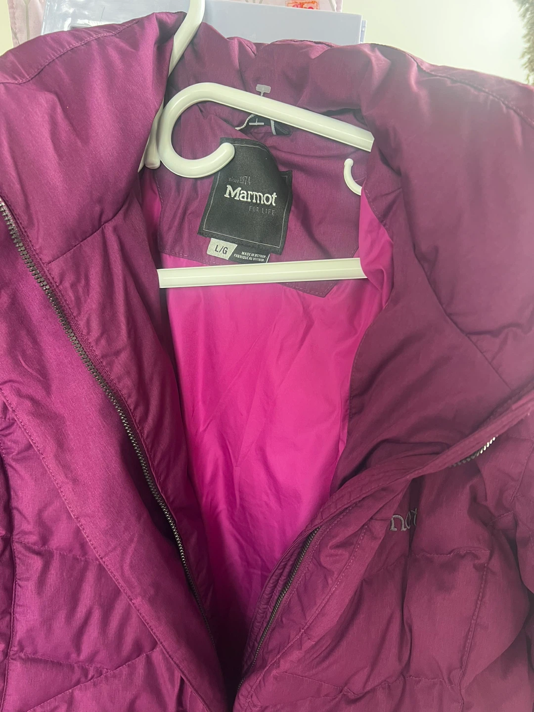 Marmot Women's Puffer Coat - Purple - Size L/G - photo 4