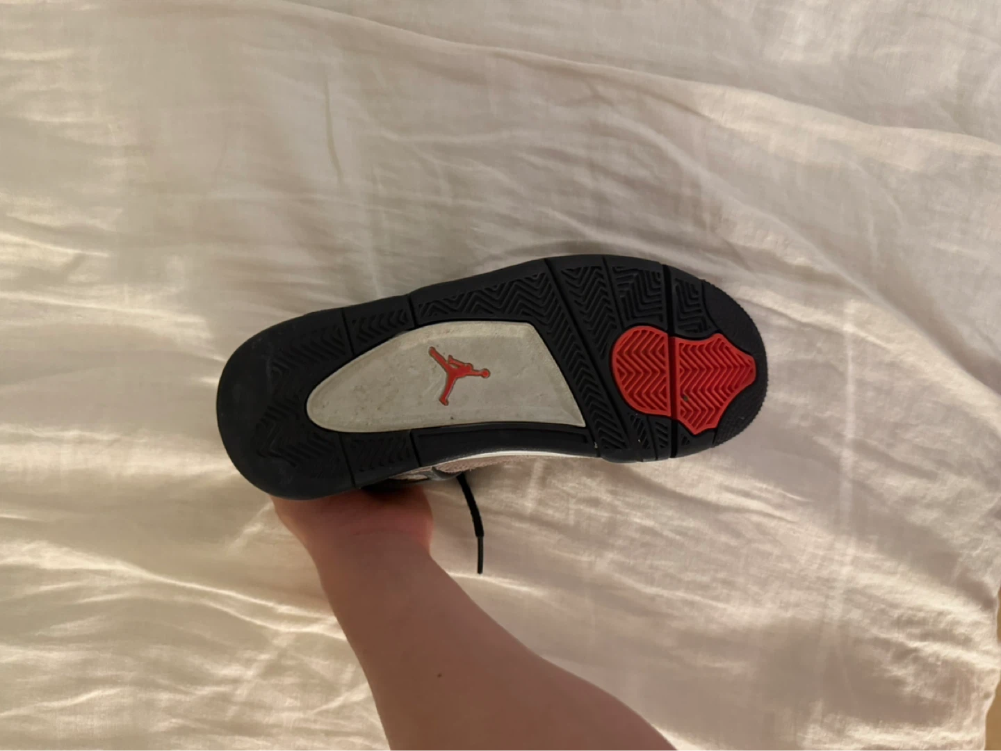 Air Jordan 4 Grey Suede Sneakers - photo 4