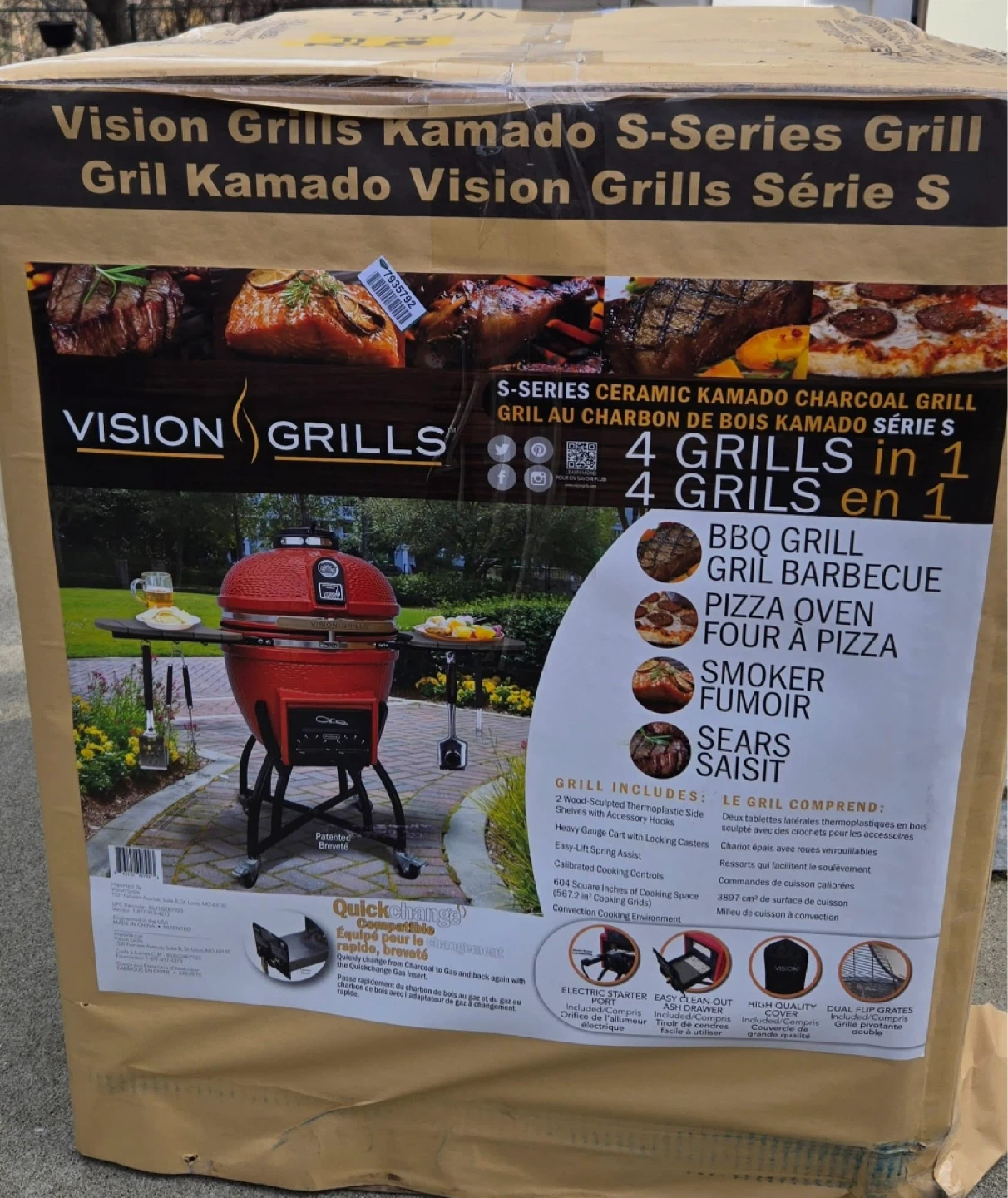 Vision Grills S-Series Ceramic Kamado Charcoal Grill