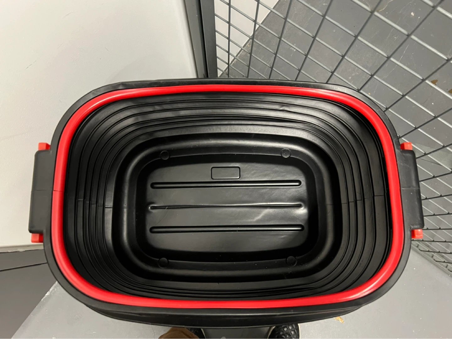 Black Collapsible Bucket with Red Trim - photo 3