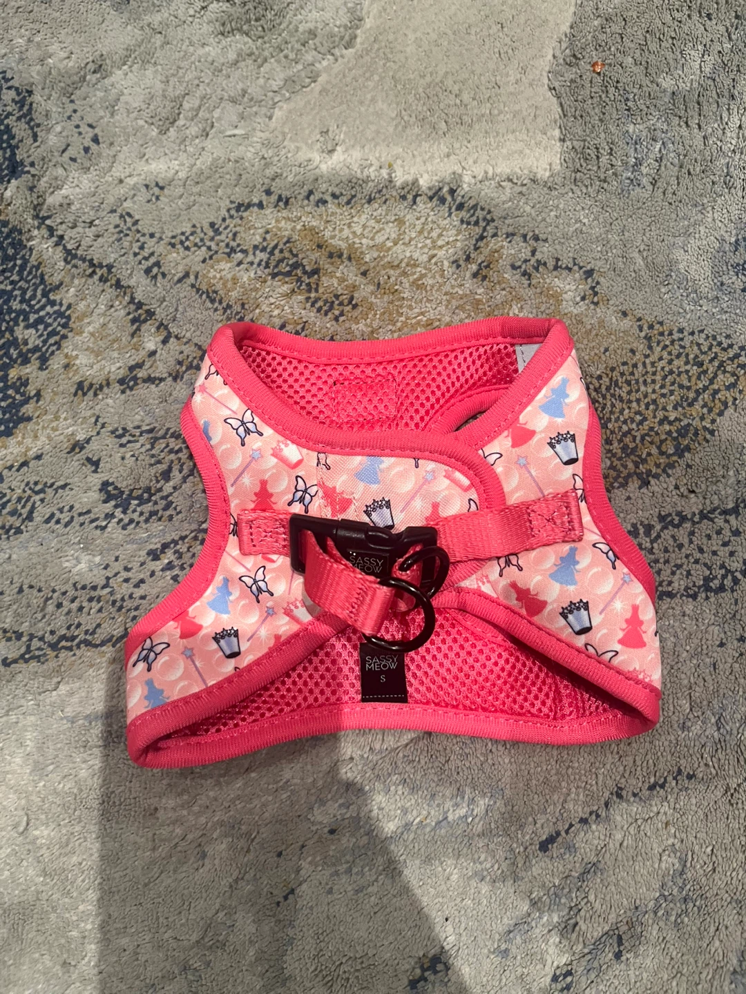 Harness for small pets with pink princess print - photo 2
