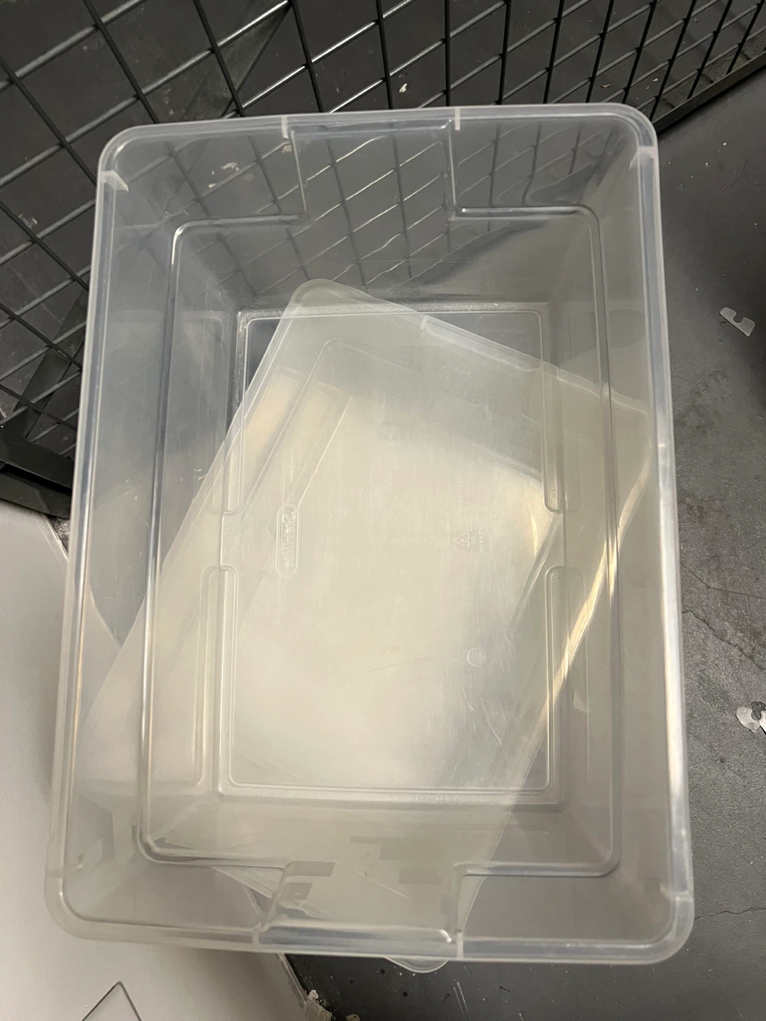 10 Clear Storage Bins with Lids - photo 2