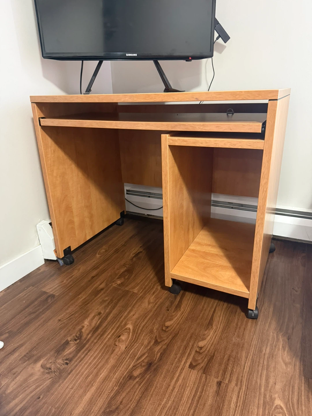 Computer Desk with Keyboard Tray (plus Free Chair)