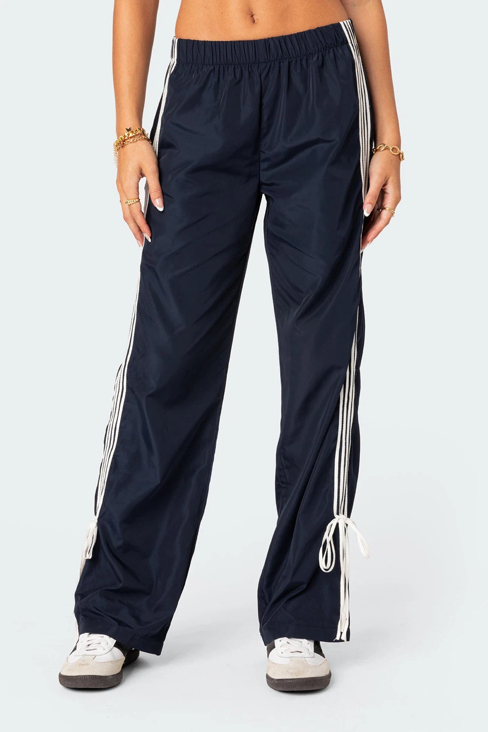 Edikted Side Stripe Track Pants Joggers Small - photo 5