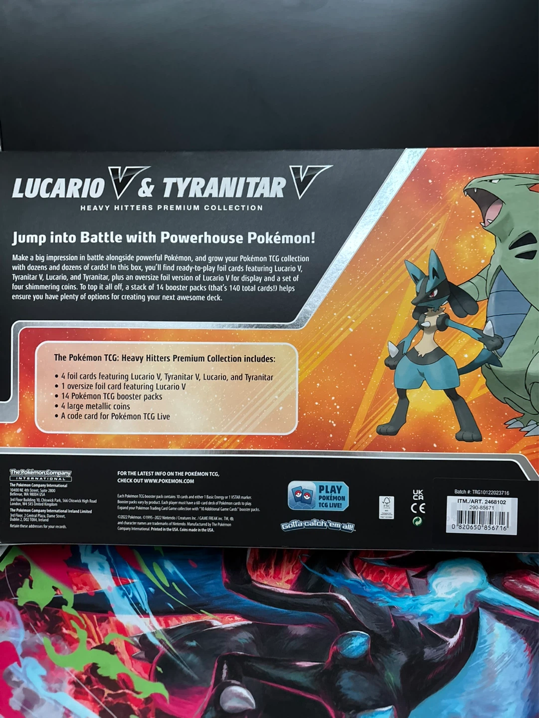 Heavy Hitters Lucario and Tyranitar Premium Collection Box - photo 4