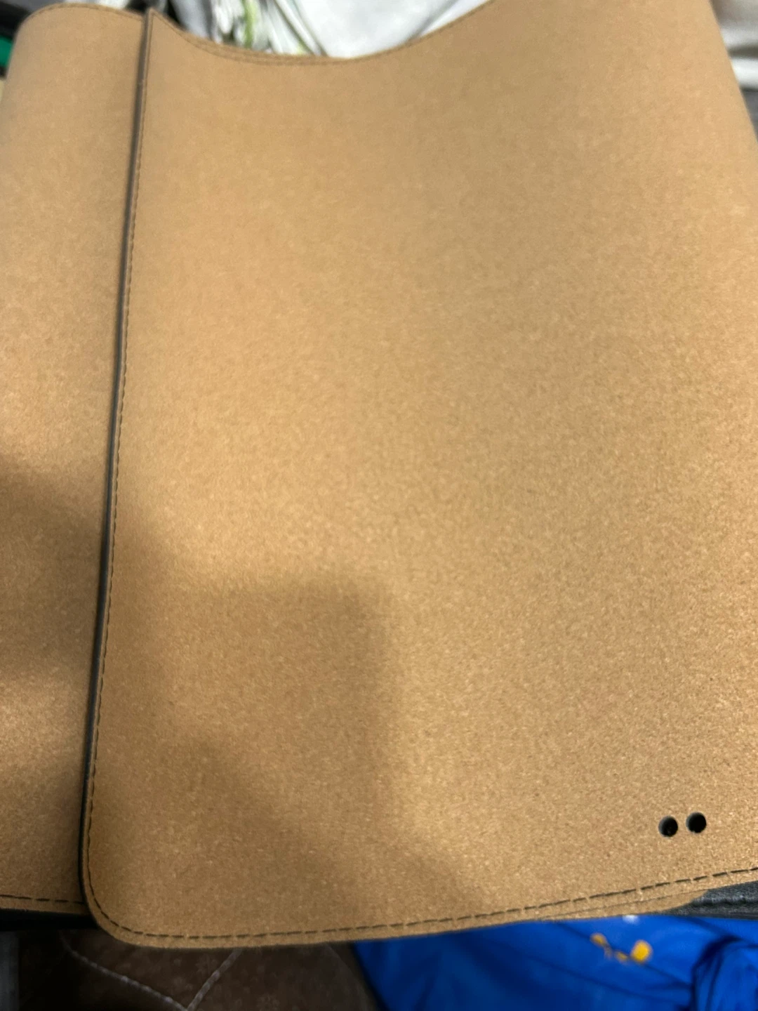 New-Desk Mat Pad - Large Size Black Faux Leather and Felt - photo 4