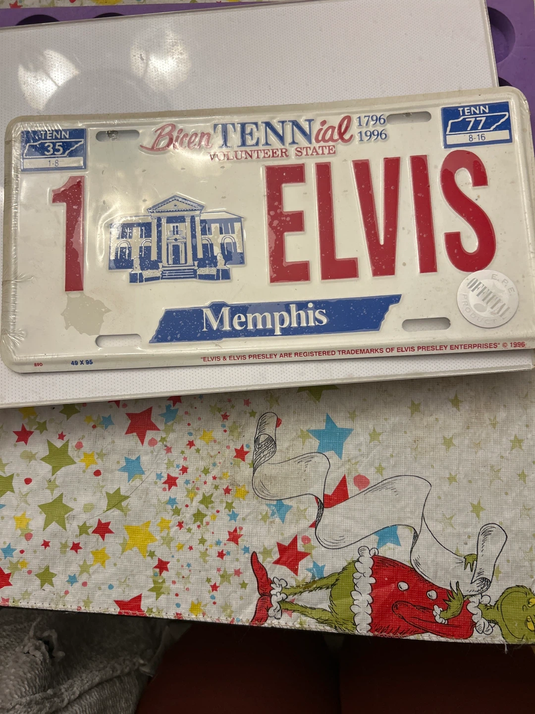 Elvis Memphis Bicentennial TN License Plate