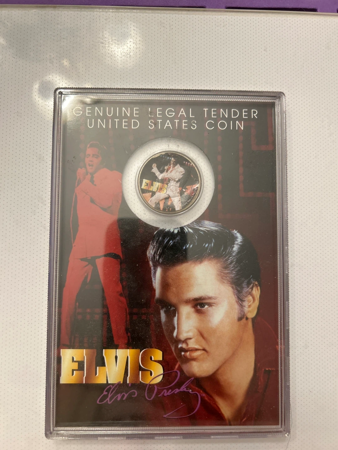 Genuine Legal Tender  Coin Elvis Presley Collector Edition