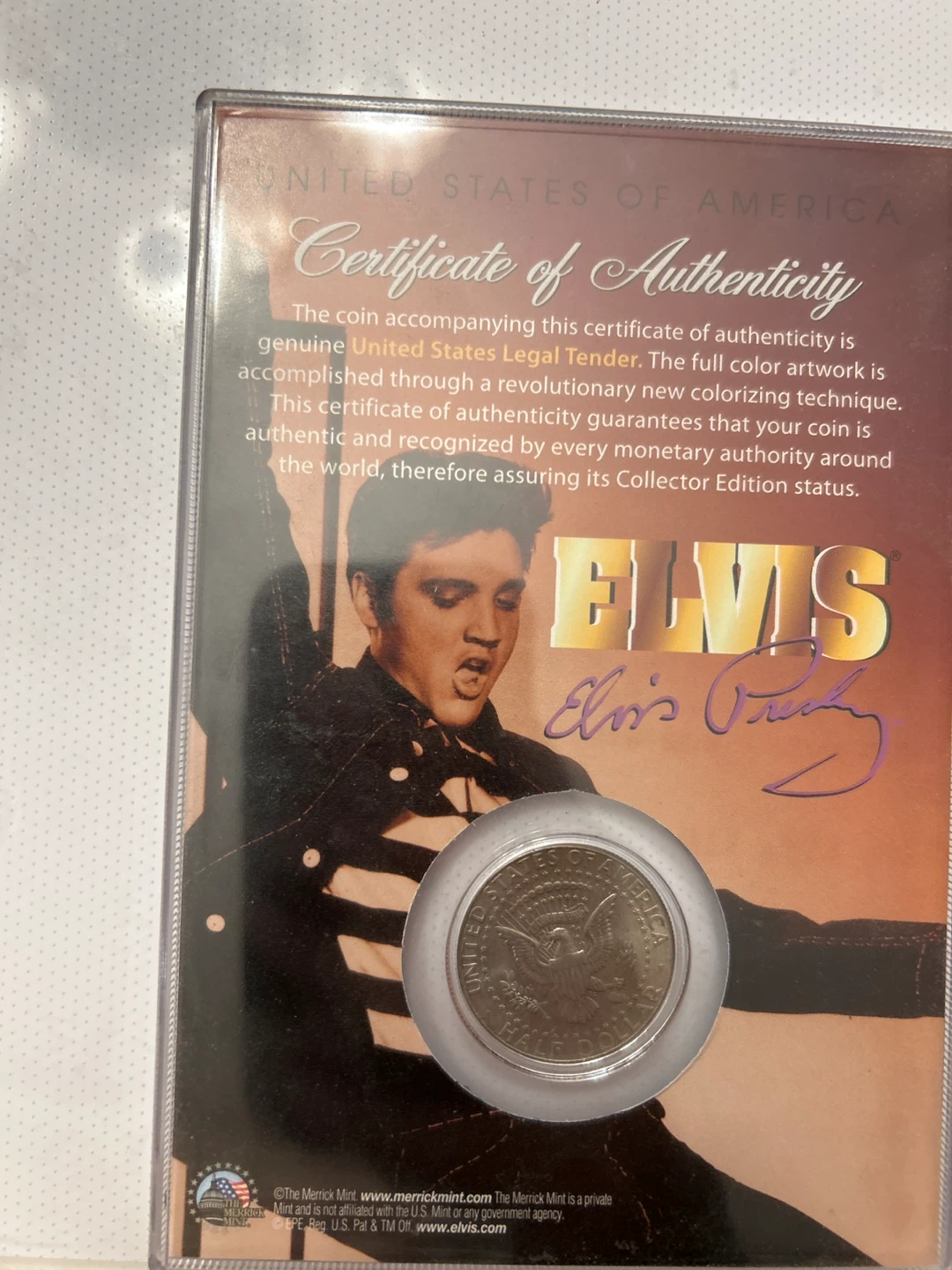 Genuine Legal Tender  Coin Elvis Presley Collector Edition - photo 2