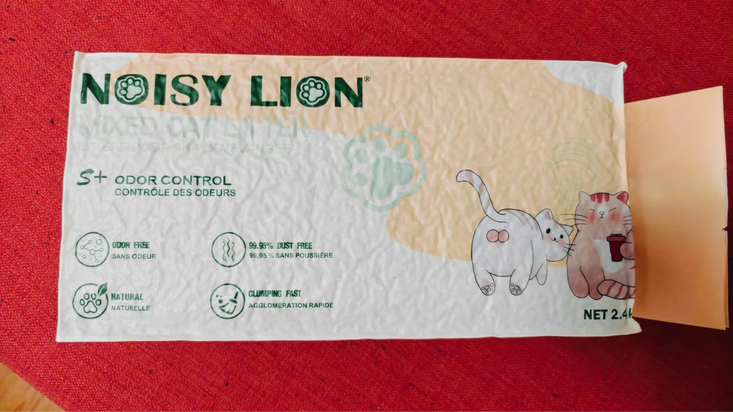 Noisy Lion Mixed Cat Litter S+ Odor Control 2.4kg