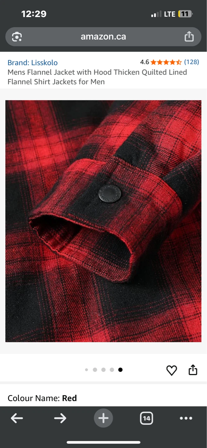 BC Clothing Co. Red Plaid Flannel Lined Jacket with Hood - photo 5