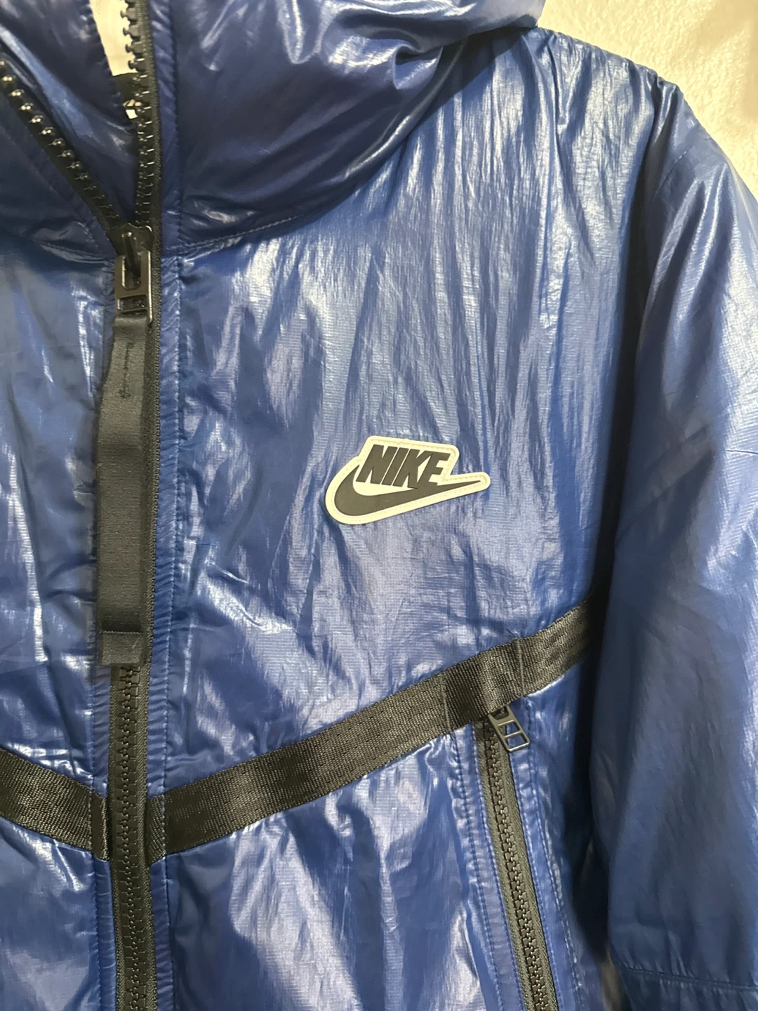 Nike Down Fill Hooded Jacket Blue Size S - photo 2