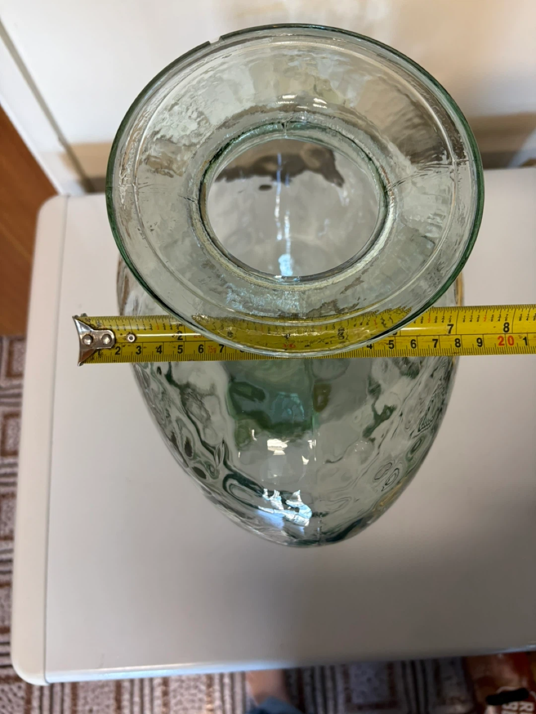 Large Textured Glass Vase - photo 5