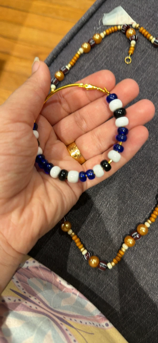 Handmade Beaded Necklaces and Bracelets Set - photo 4