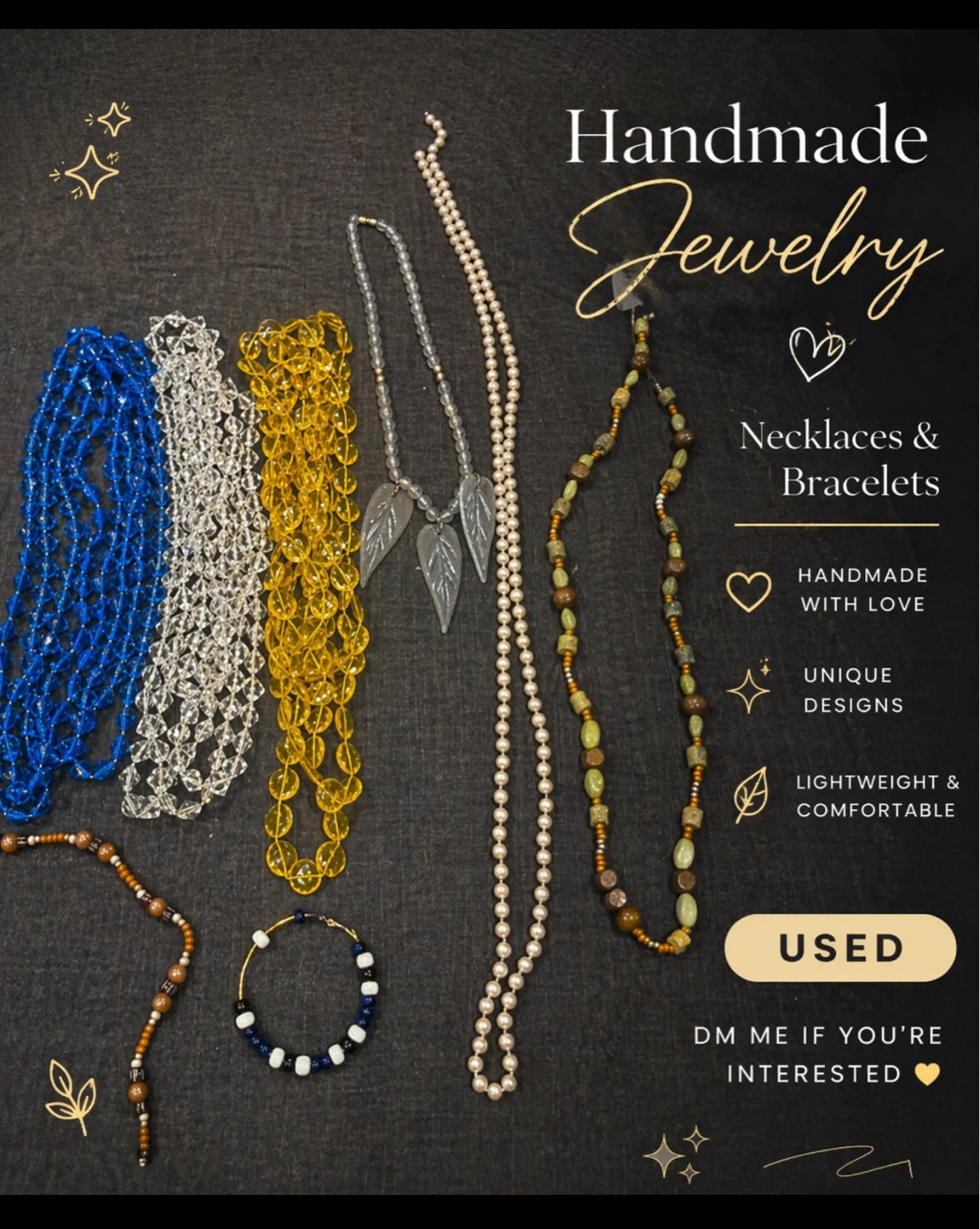 Handmade Beaded Necklaces and Bracelets Set