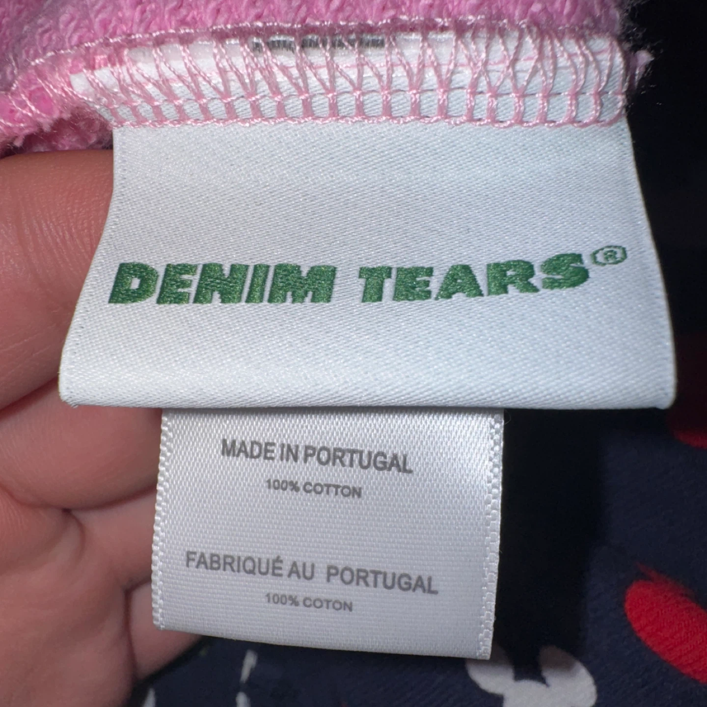 Pink denim tears shorts - photo 5