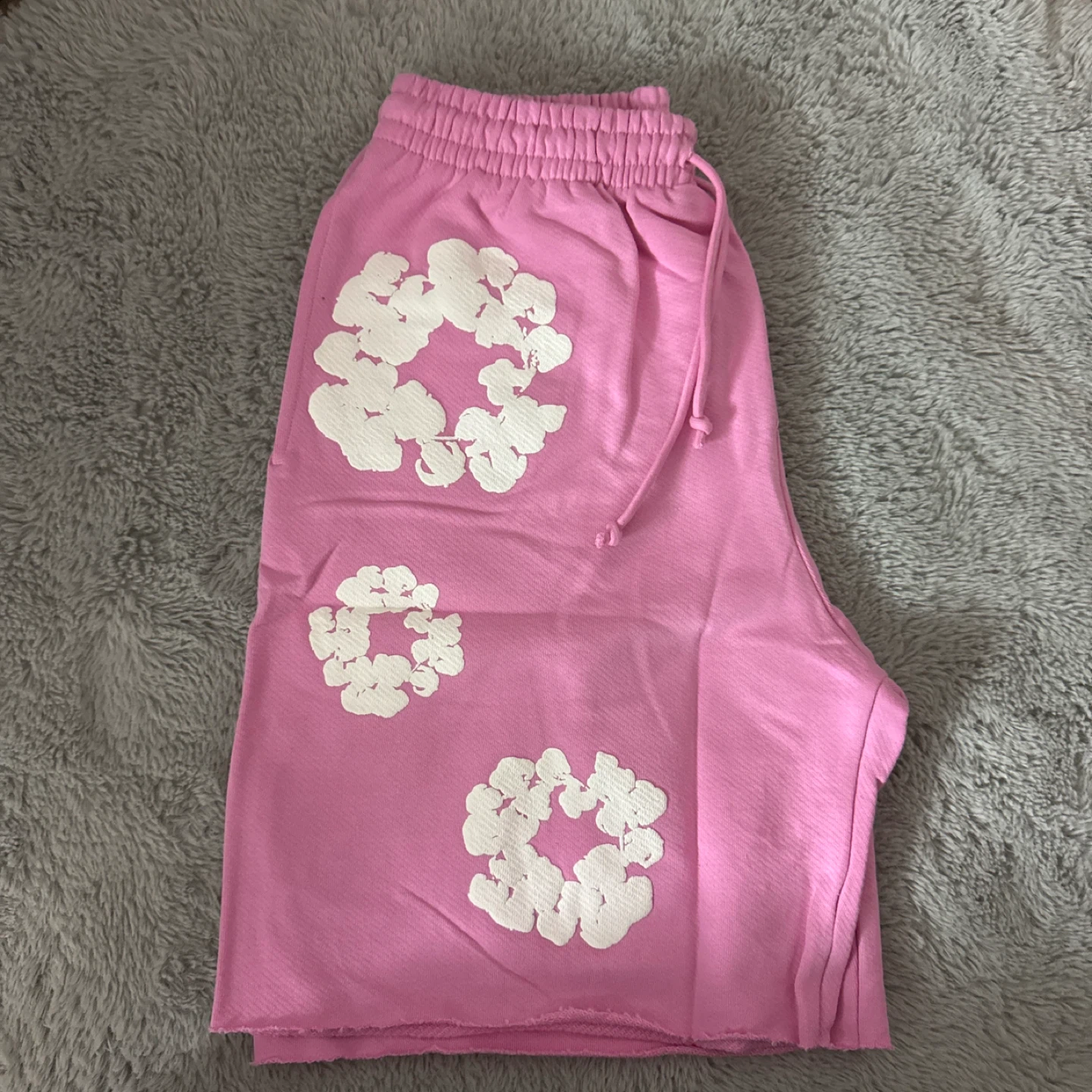 Pink denim tears shorts - photo 3
