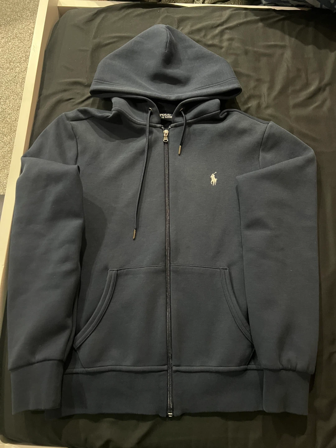Polo hoodie navy men small - photo 2