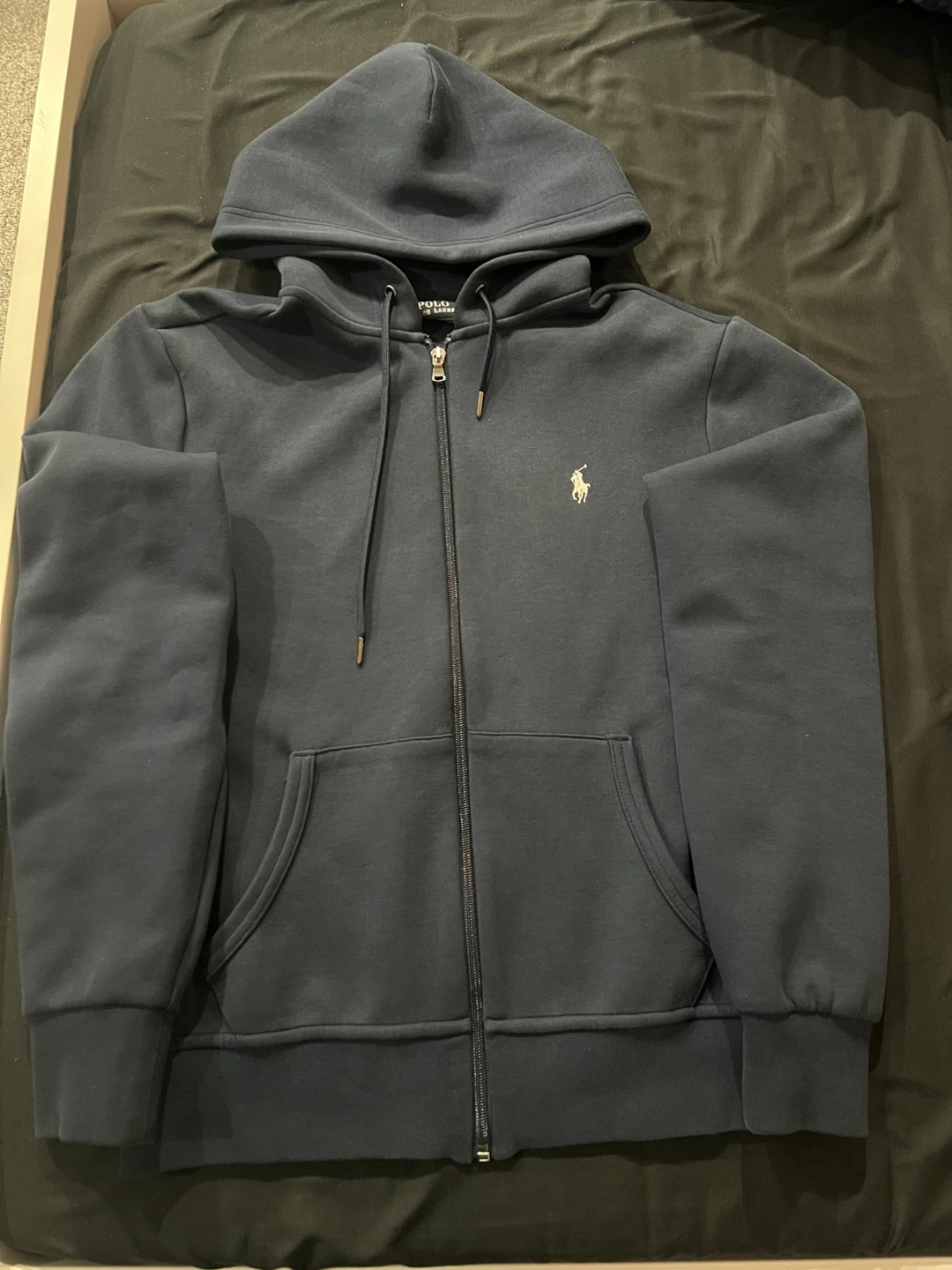 Polo hoodie navy men small