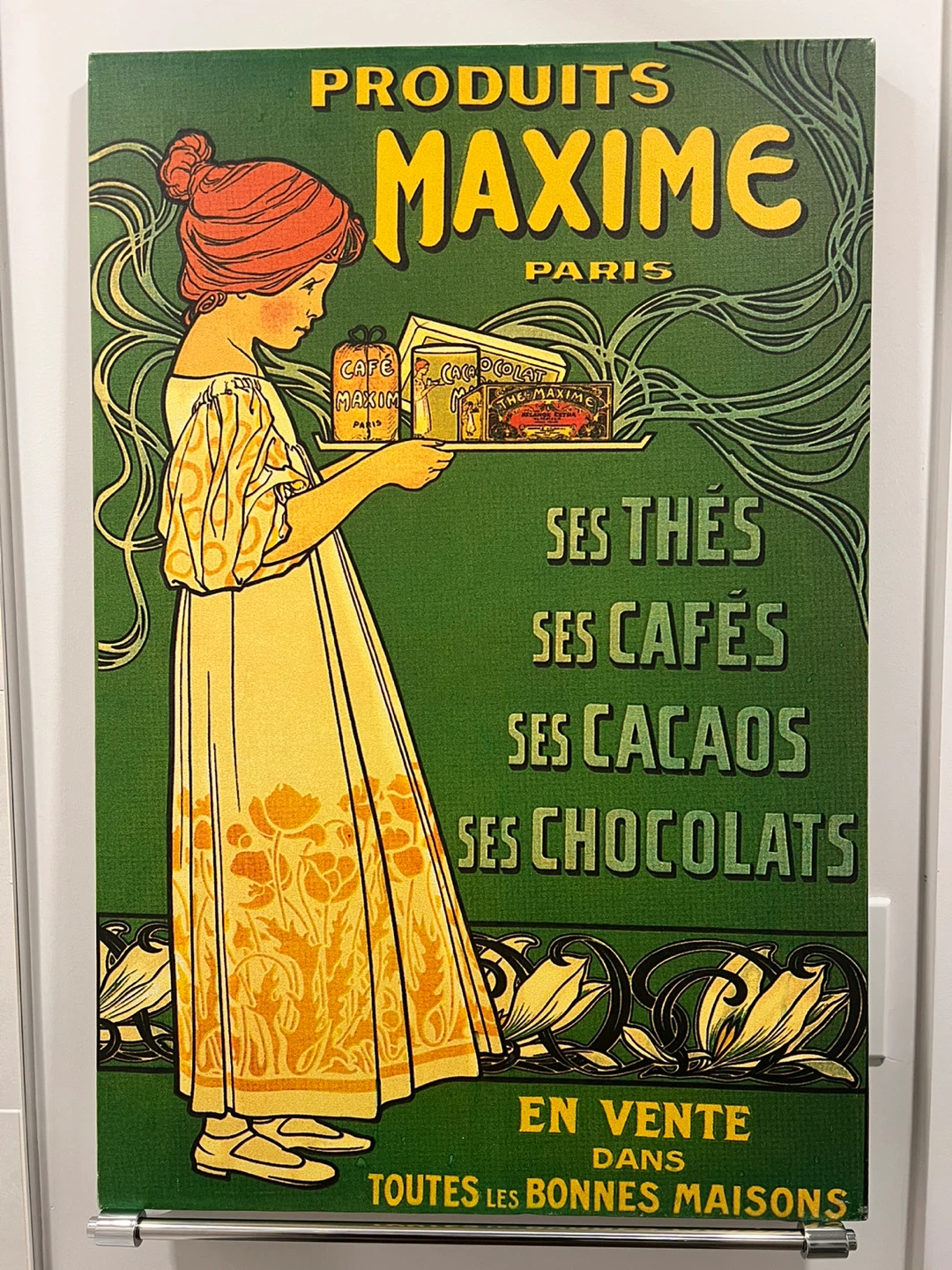 Maxime Paris Vintage canvas Advertising Print