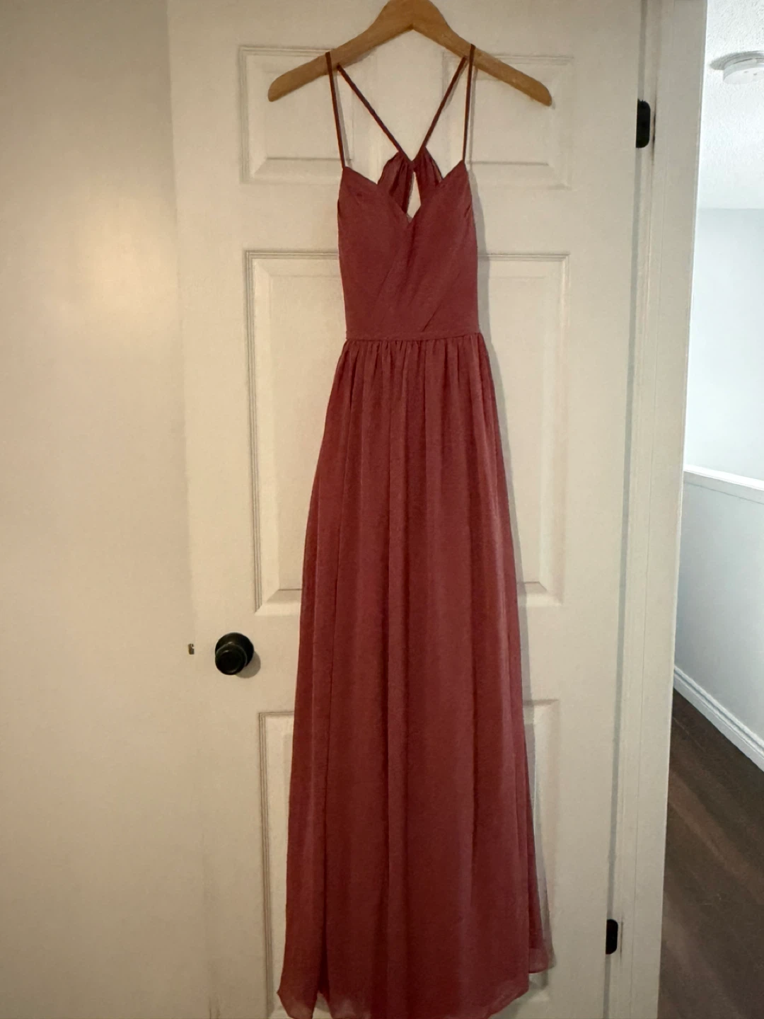 Women's Mauve Chiffon Bridesmaid Dress