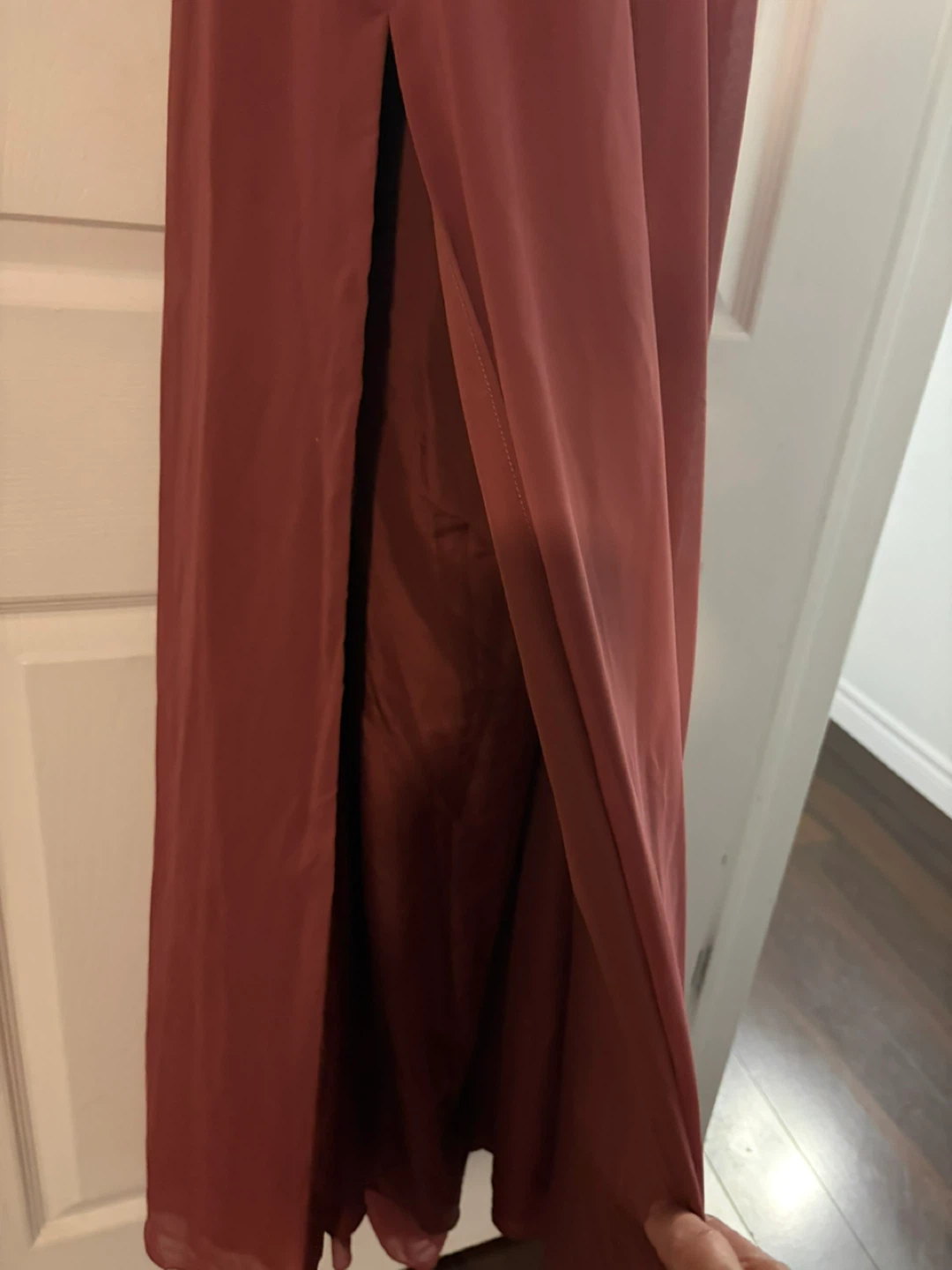 Women's Mauve Chiffon Bridesmaid Dress - photo 5