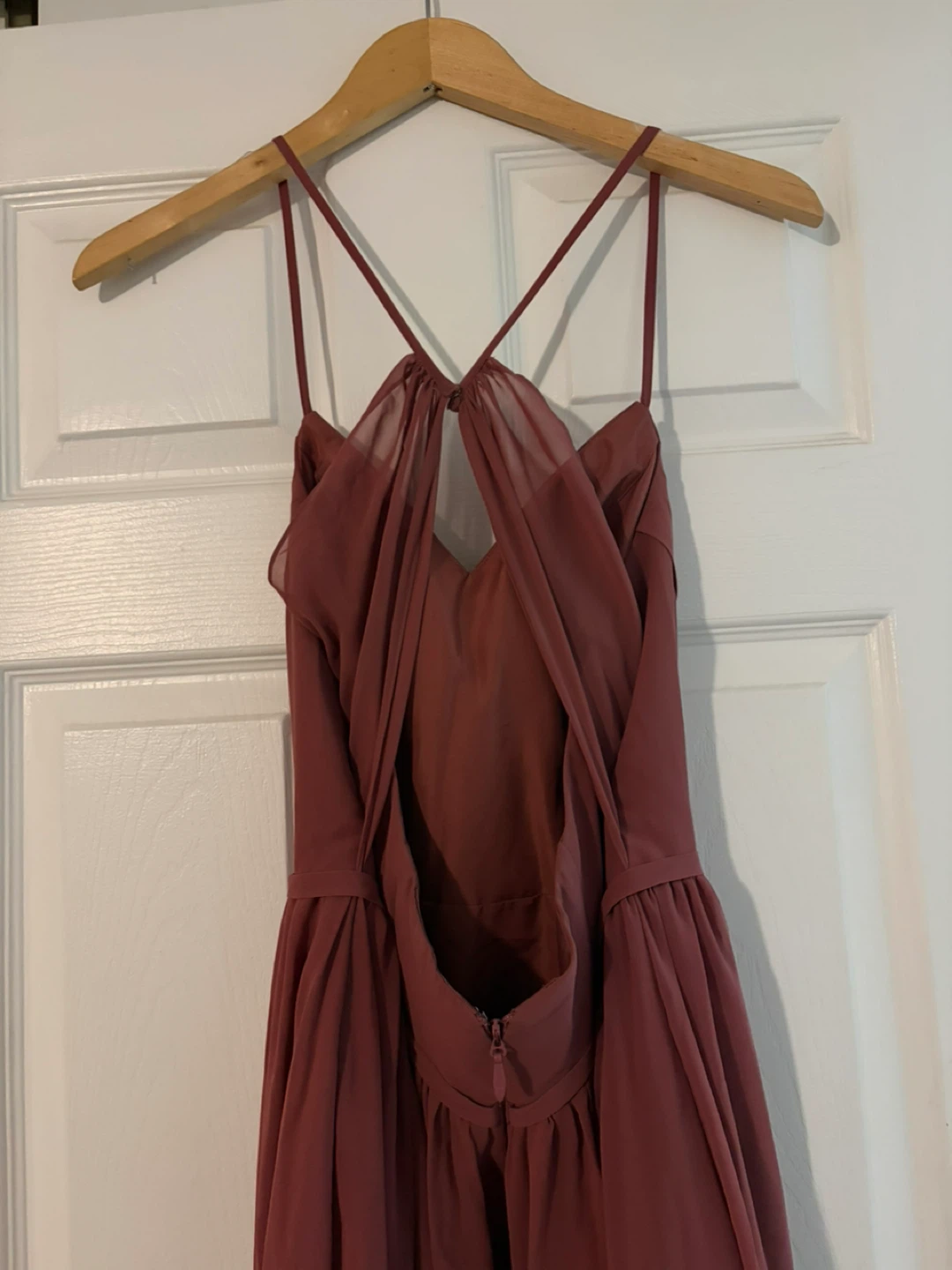 Women's Mauve Chiffon Bridesmaid Dress - photo 4