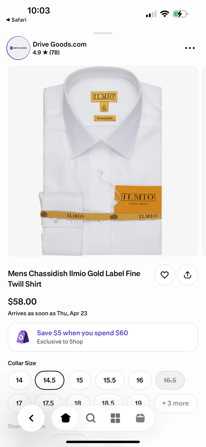 Ilmio Gold Label Men's Slim Fit Twill Dress Shirts - White - photo 3