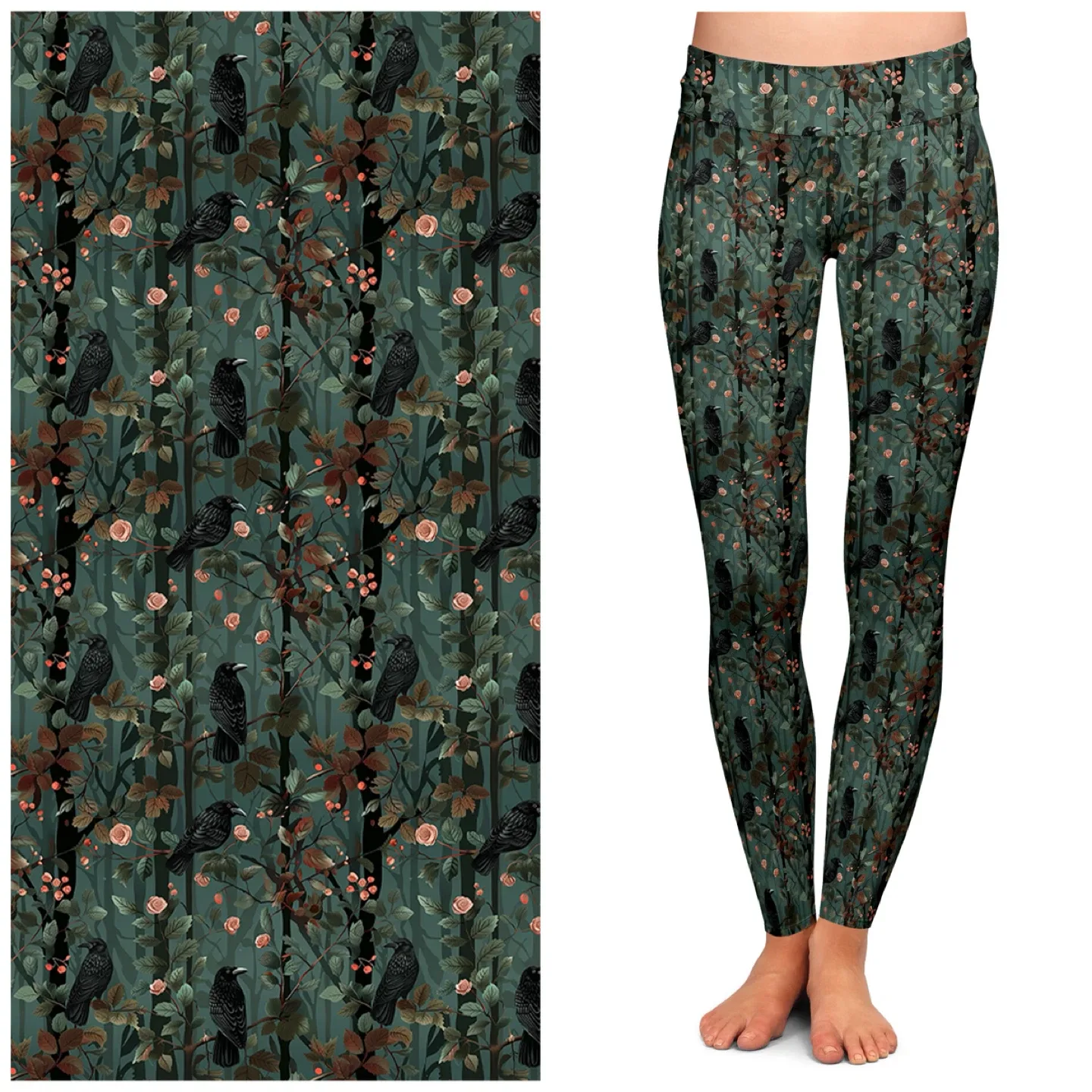Women's Raven and Rose Leggings w/Pockets - photo 2