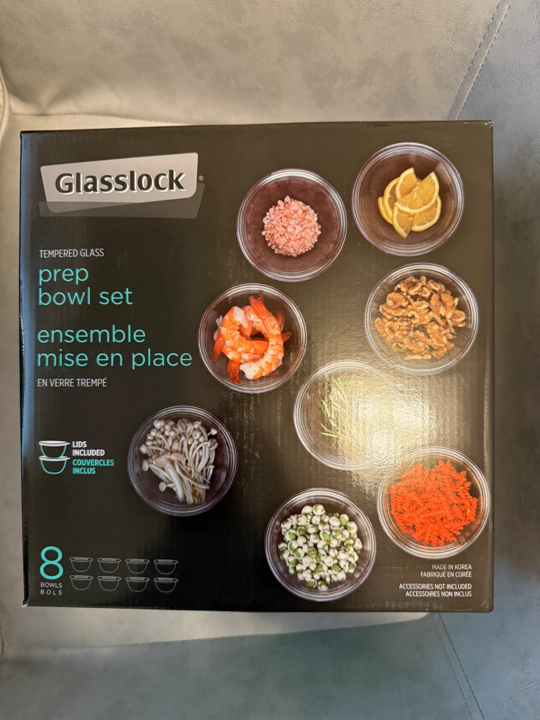 Glasslock Tempered Glass Prep Bowl Set - 8pc