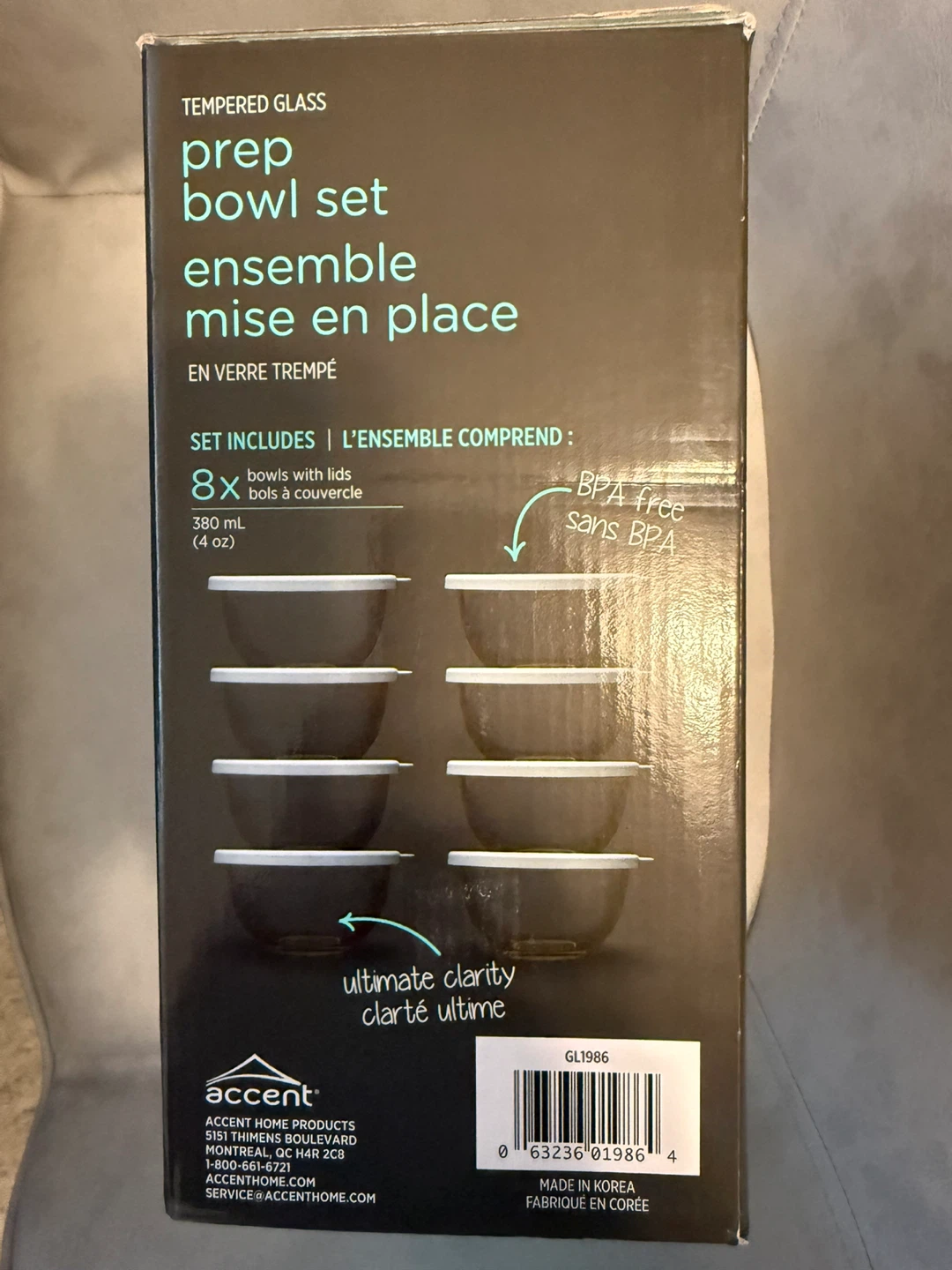 Glasslock Tempered Glass Prep Bowl Set - 8pc - photo 2