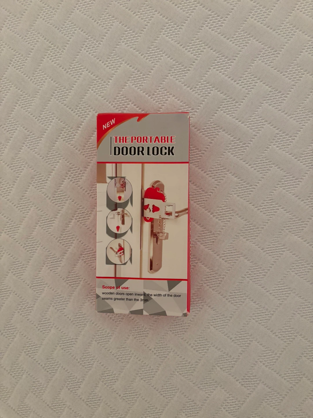 Portable door lock and safety alarm - photo 2